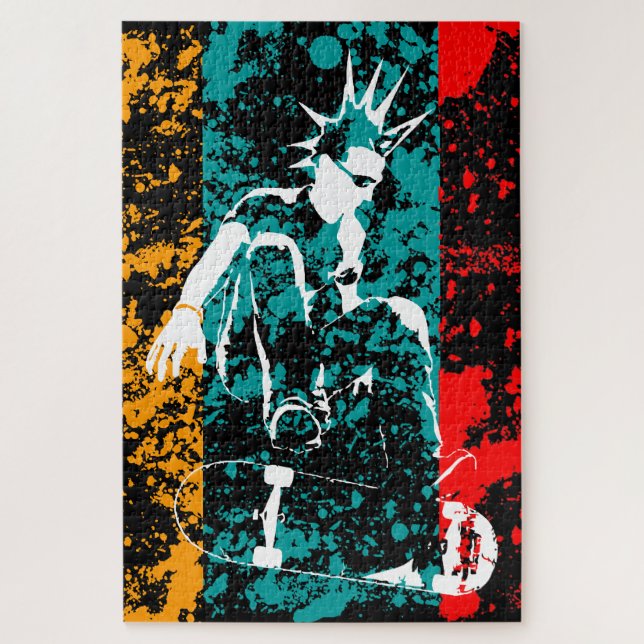 Puzzle punk de patinaje (Vertical)