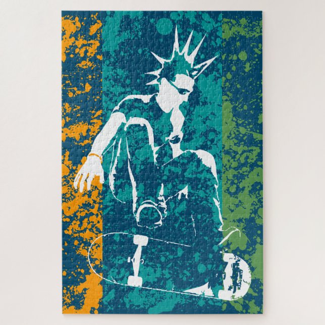 Puzzle punk de patinaje (Vertical)