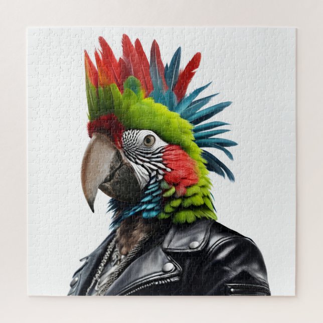 Puzzle Punk Parrot (Vertical)