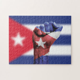 Puzzle Puño de Bandera de Cuba