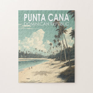 Puzzle Punta Cana República Dominicana Vintage de Viajes
