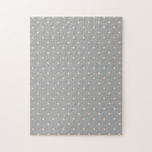 Puzzle Punto blanco fondo gris elegante lunares punteado