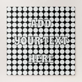 Puzzle Puntos blancos mínimos en fondo negro sólido