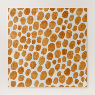 Puzzle Puntos del Polka Dorado: Gouache Resumen
