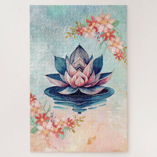 Puzzle Pureza Decorativa – Serenidad del Loto Rosa