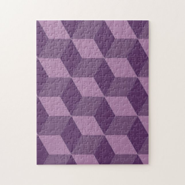 PUZZLE PURPLE CUBES (Vertical)