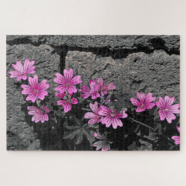Puzzle Purple flowers (Horizontal)