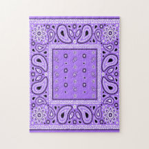 Purple Lavender Bandana Paisley Country Hip Hop Co