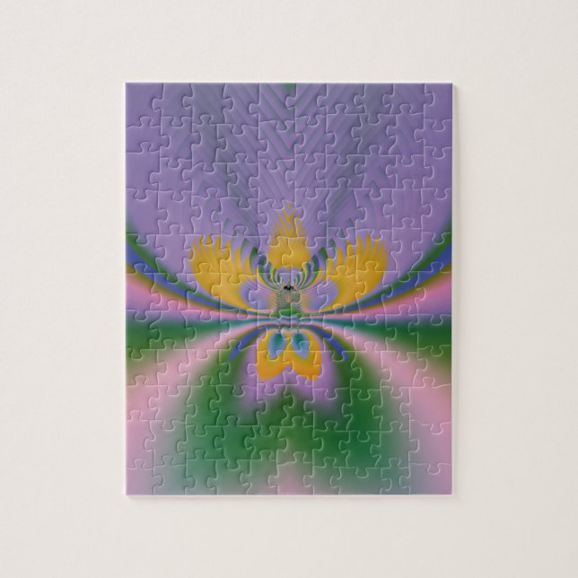 Puzzle Purple Lotus (Vertical)