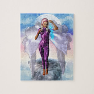 Puzzle Purple Moon Fairy Magic