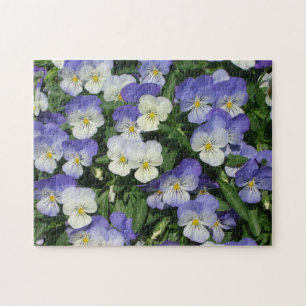 Puzzle Purple Pansies Garden Floral