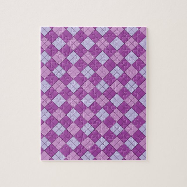 Puzzle Purple Plaid (Vertical)