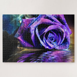 Puzzle Purple Rose