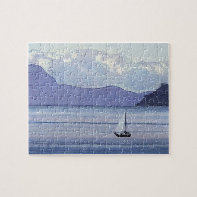 Puzzle Purple Seascape (Horizontal)