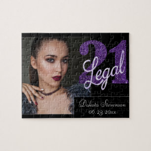Puzzle Púrpura 21 y legal   Foto de Moda 21º cumpleaños