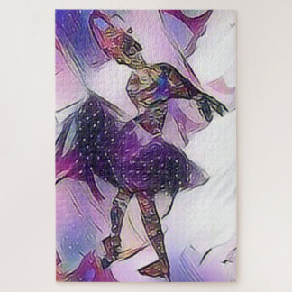 Puzzle Púrpura Ballerina Original Art Lilac