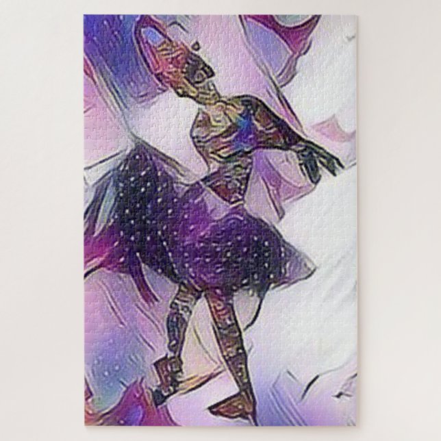 Puzzle Púrpura Ballerina Original Art Lilac (Vertical)
