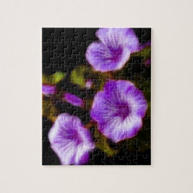 Puzzle Púrpura Petunias (Vertical)