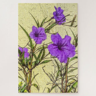 Puzzle Púrpura Petunias cerradas