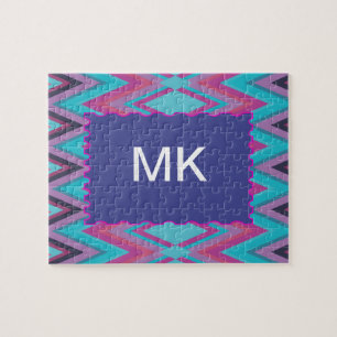 Puzzle Púrpura y tribal de Aqua