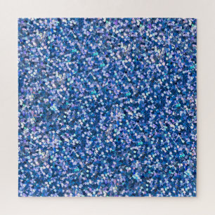 Puzzle Purpurina azul: brillante fondo abstracto