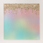 Puzzle Purpurina rosa gradiente arcoiris muy desafiante<br><div class="desc">desafiando el arcoiris sombrío con diseño purpurina rosa.</div>