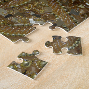 Puzzle Purpurina y perlas de oro