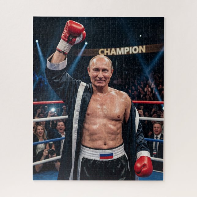 Puzzle Putin Campeón de Boxeo Peso Pesado Nocaut (Vertical)