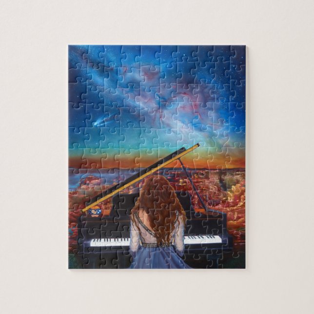 Puzzle Puzzle_Chica en piano (Vertical)