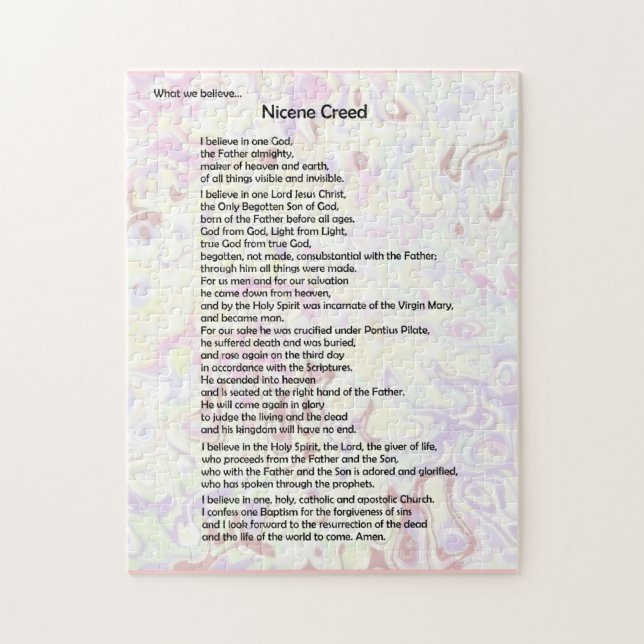 Puzzle Puzzle-Nicene Creed ~ Es lo que creemos (Vertical)