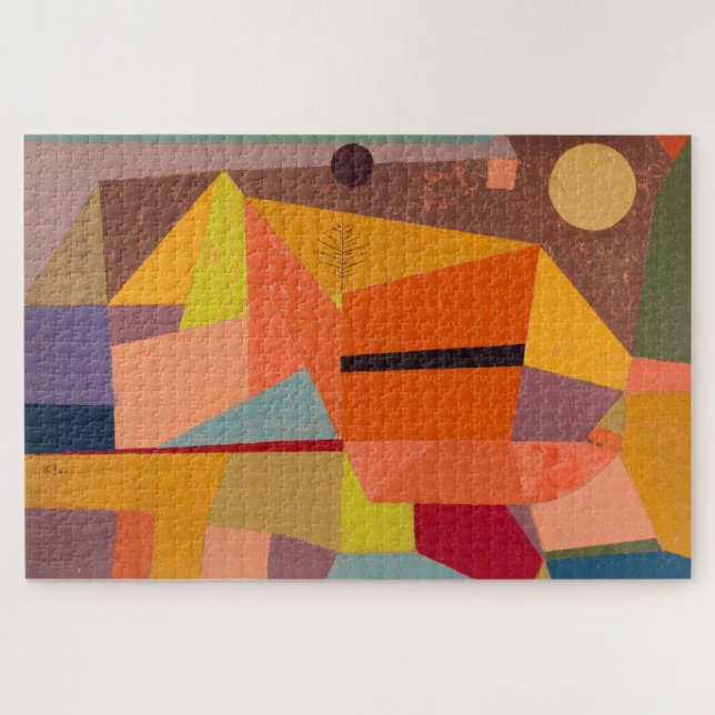 PUZZLE PUZZLE: PAUL KLEE : PAISAJE DE MONTAÑA JOYFUENTE (Horizontal)