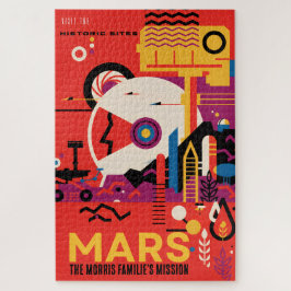 Puzzle PUZZLE: Póster Retro Personalizado de Viaje Espaci