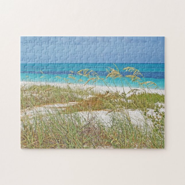 Puzzle Puzzle/Seagrass, Beach. Turquoise Caribbean Sea (Horizontal)