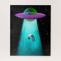 PUZZLE: Secuestro de ovni alienígena retro rompeca
