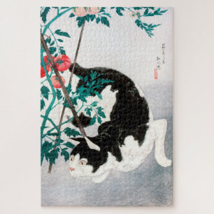 Puzzle PUZZLE: WOODBLOCK JAPONÉS: Gato con tomate