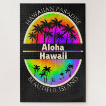 PUZZLES: PARADISE Hawaiano Adulto Aloha Palmeras