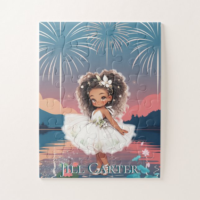 Puzzle PUZZLES: PRINCESA Afroamericana Jigsaw  (Vertical)