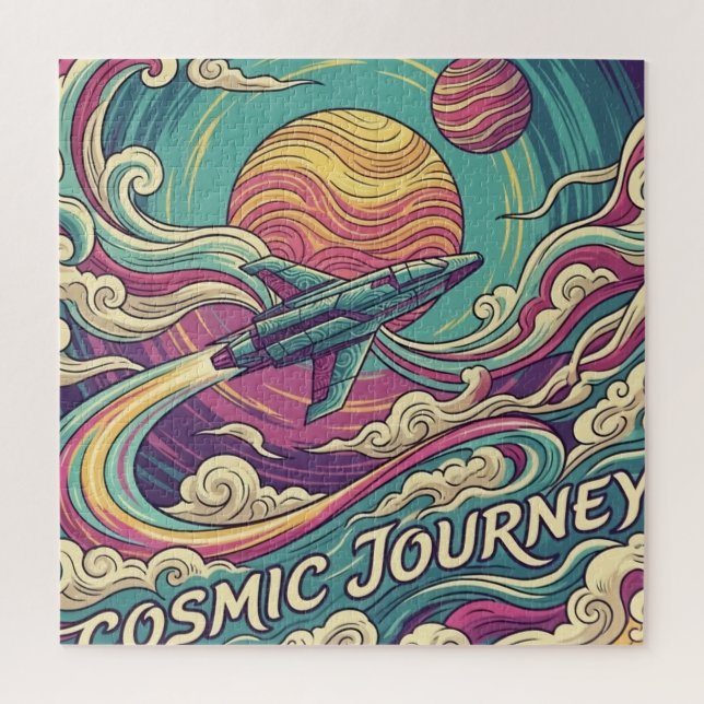 Puzzle PUZZLES: Viaje Cósmico Nave Espacial Espacio Exter (Vertical)