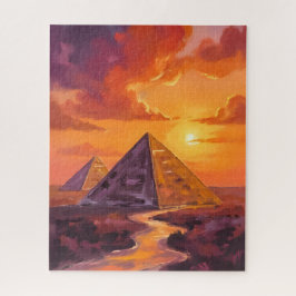 Puzzle Pyramids of Egypt Sunset Travel
