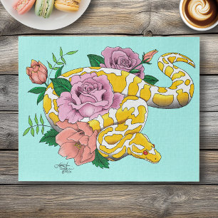 Puzzle Python albino amarillo