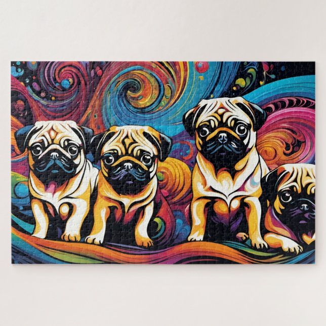 Puzzle Quadruplé carlin (Horizontal)