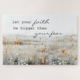 Puzzle Que tu fe sea más grande que el miedo Cita cristia