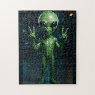 Puzzle Quebra-Cabeça Extraterrestre futurista