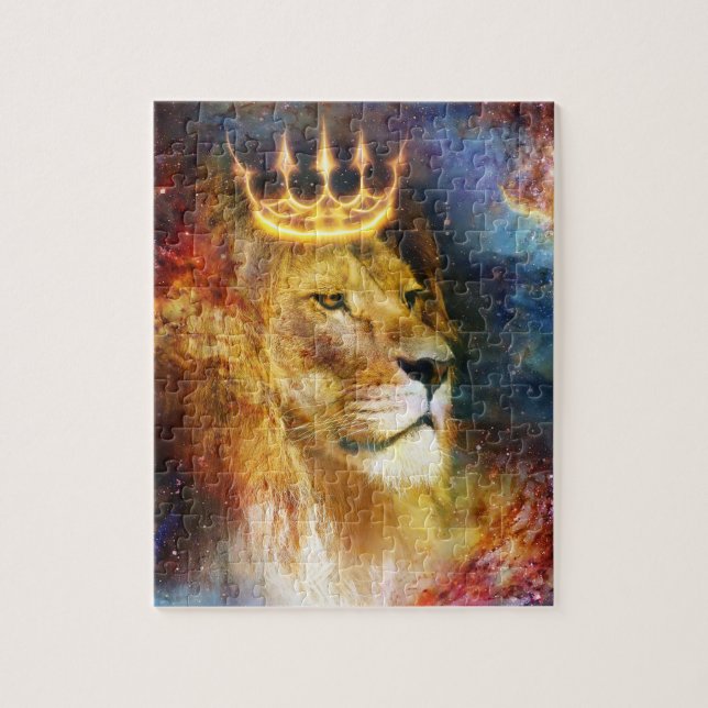 Puzzle Quebra-Cabeça Leão de Judá Cósmico (Vertical)