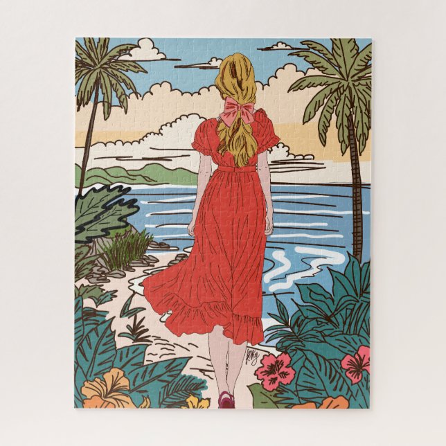 Puzzle Quebra-Cabeça Moça (Vertical)