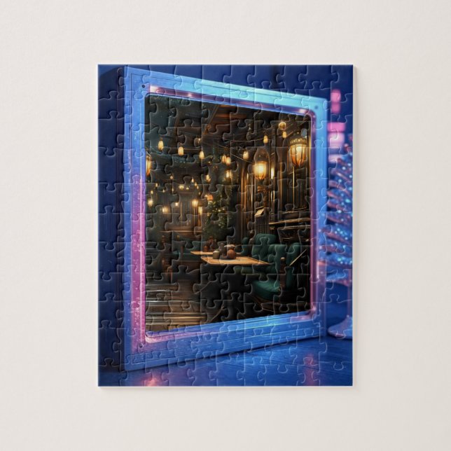 Puzzle Quebra-Cabeça (Puzzle) Café de Natal (Vertical)