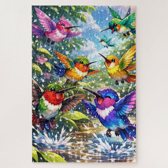 Puzzle Quebra-Cabeça (Puzzle) Festa na Chuva (Vertical)