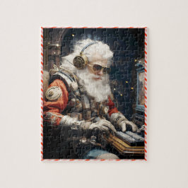 Puzzle Quebra-Cabeça (Puzzle) Natal Cyberpunk