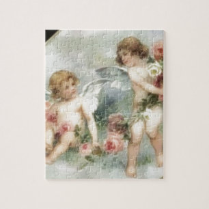Puzzle Querubes de la tarjeta del día de San Valentín d