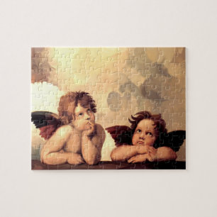Puzzle Querubes Raffaelo Sanzio de Sistine Madonna